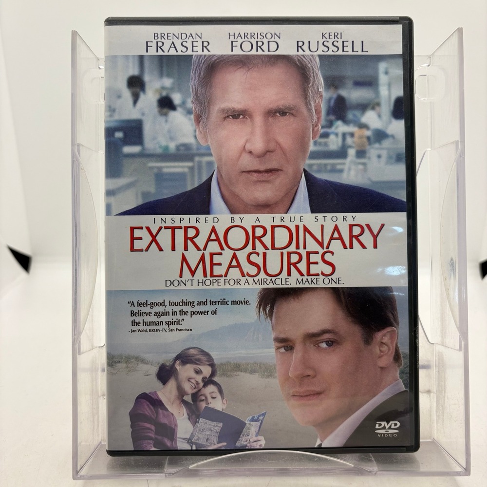 Extraordinary Measures DVD Harrison Ford Brendan Fraser Medical Drama True Story